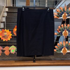 J Crew Classic Navy Pencil Skirt